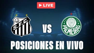 Santos vs Palmeiras: posiciones EN VIVO por el duelo clave por el título