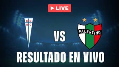 U Católica vs Palestino: resultado EN VIVO y estadísticas de la Liga de Primera