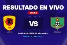 Angola vs Zimbabue resultado en vivo