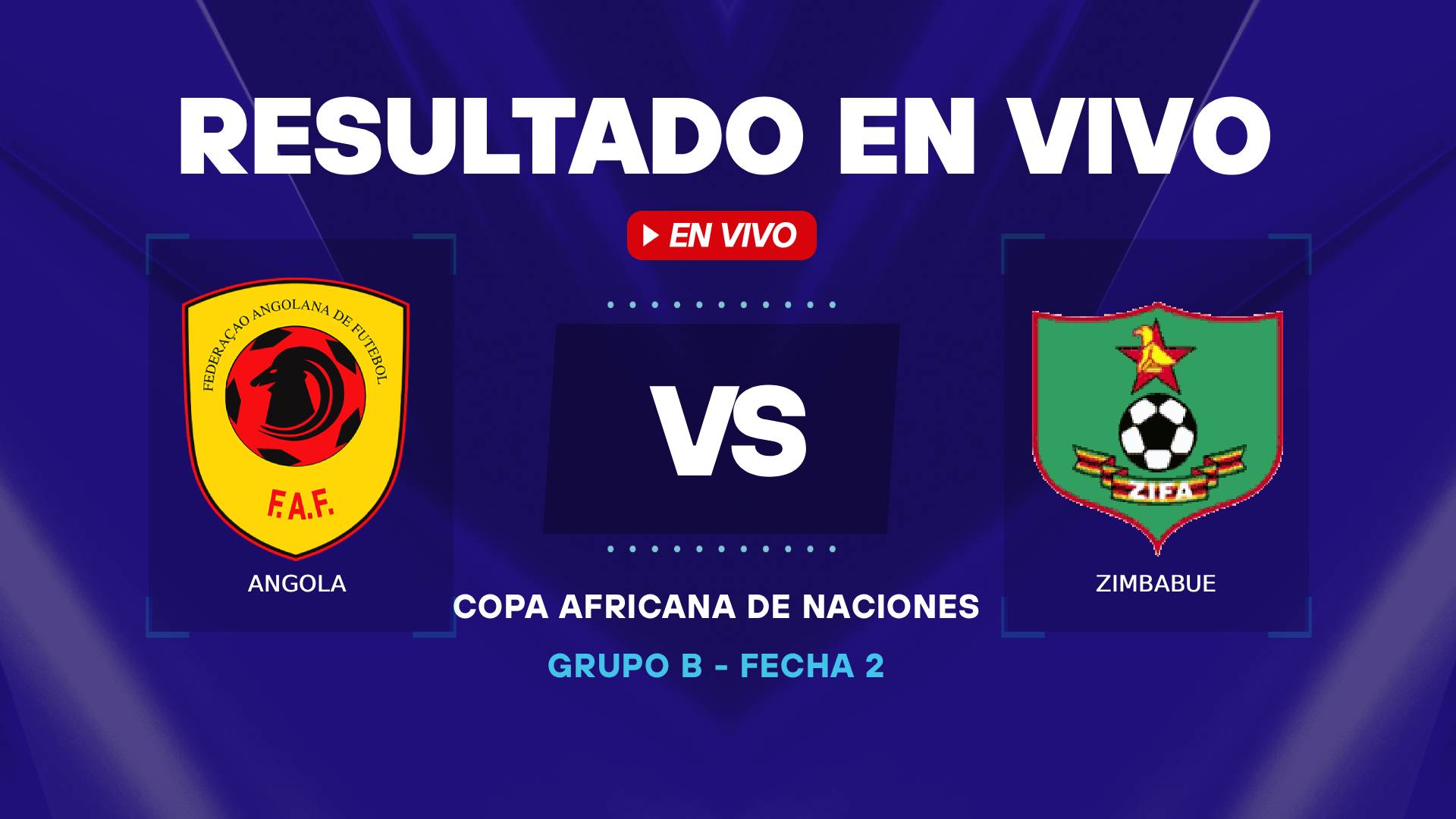 Angola vs Zimbabue resultado en vivo
