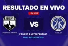 Armenio vs Acassuso resultado