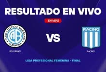 Belgrano vs Racing resultado en vivo