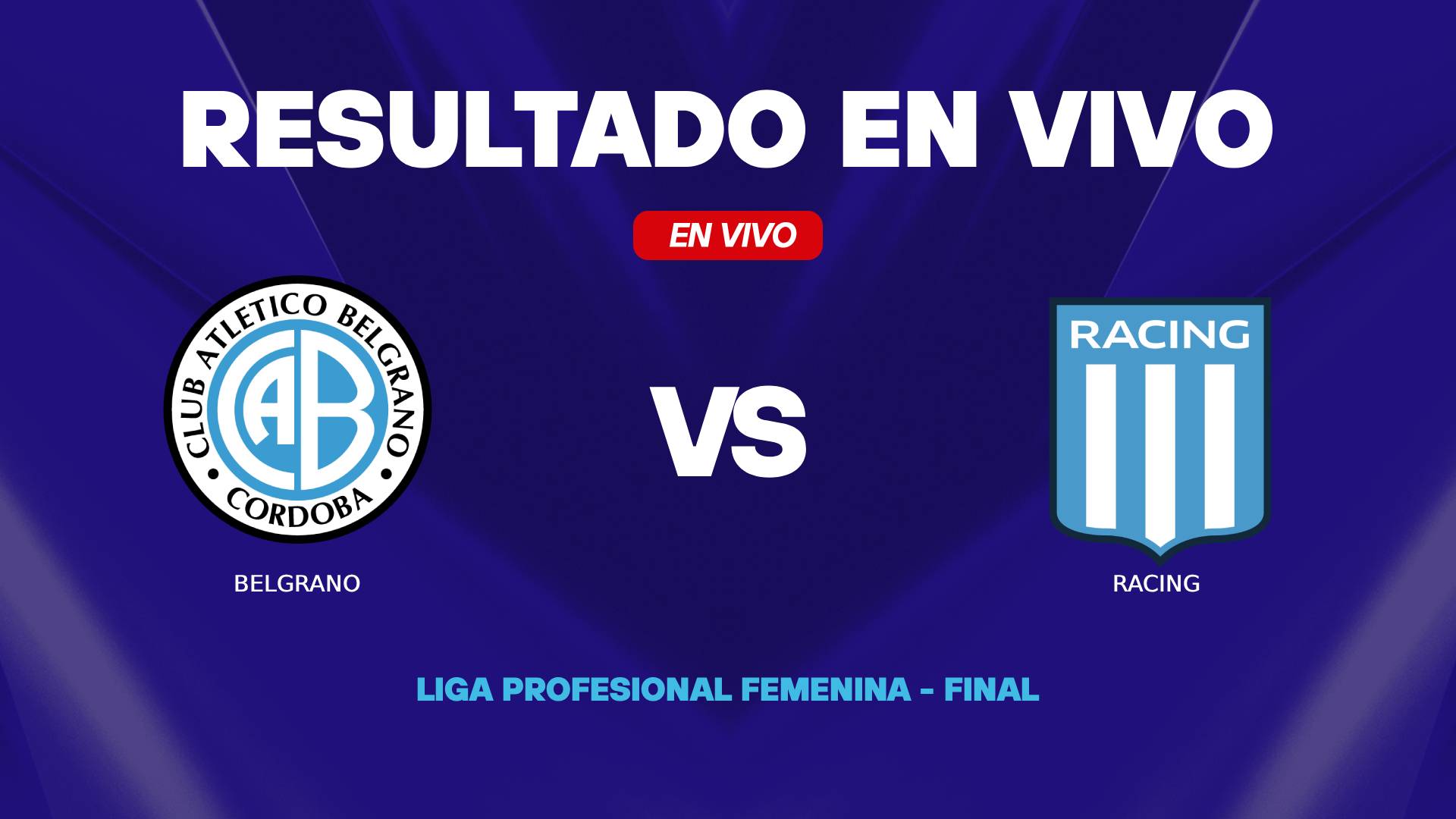 Belgrano vs Racing resultado en vivo