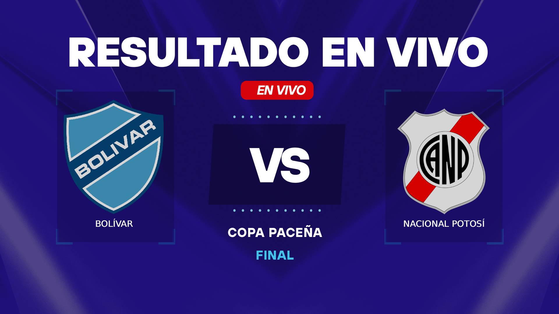 Bolívar vs Nacional Potosí resultado en vivo