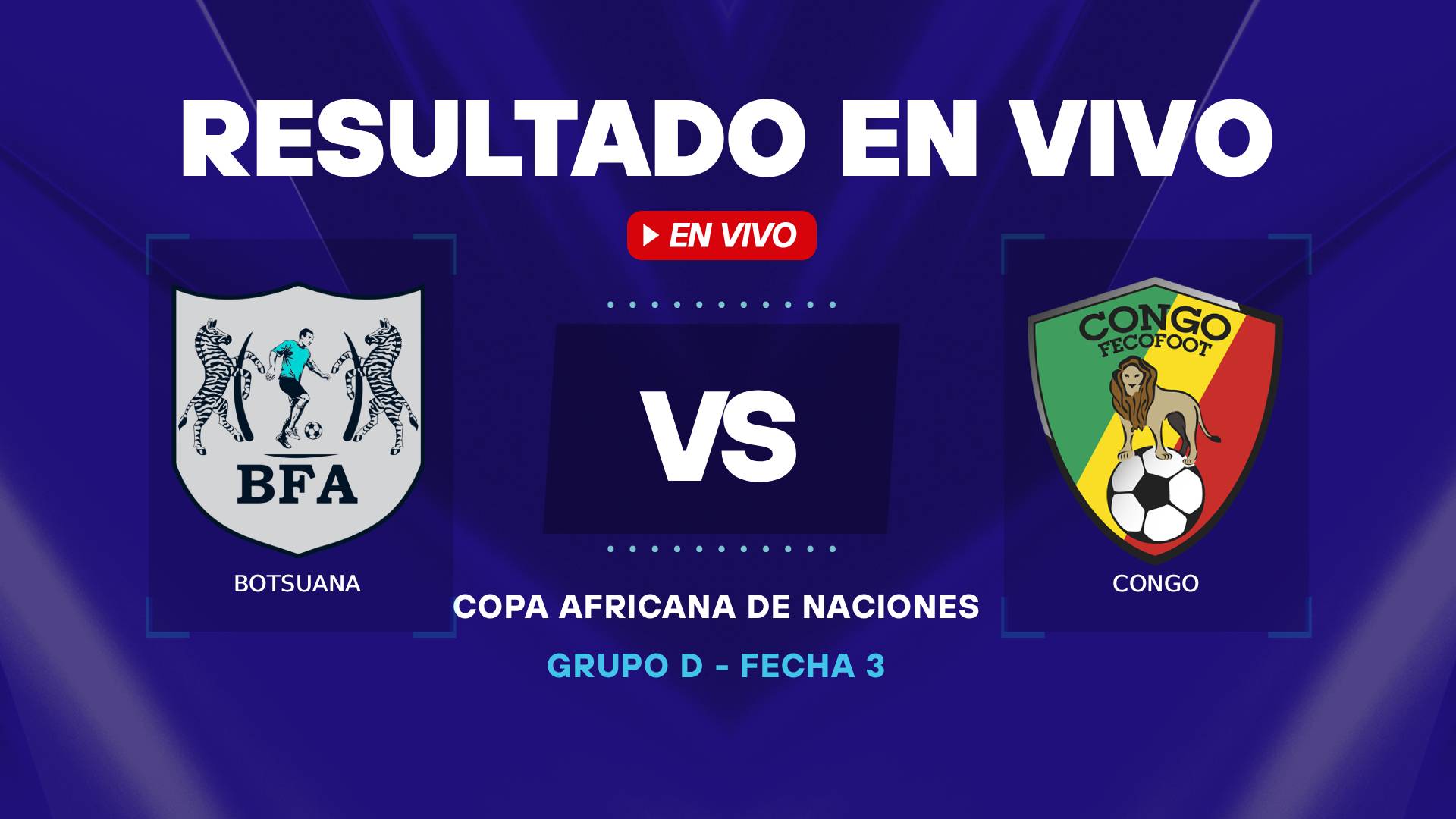 Botsuana vs Congo resultado en vivo