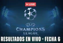 Champions League - resultados en vivo