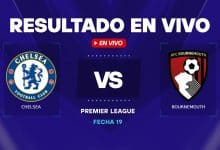 Chelsea vs Bournemouth resultado en vivo