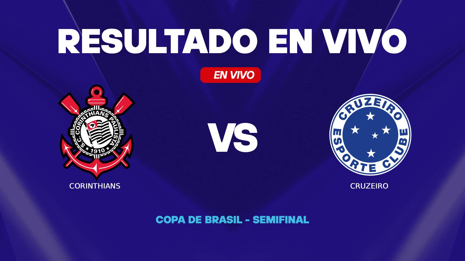 Corinthians vs Cruzeiro resultado en vivo