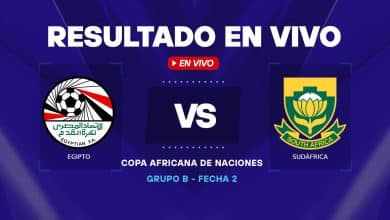 Egipto vs Sudáfrica resultado en vivo