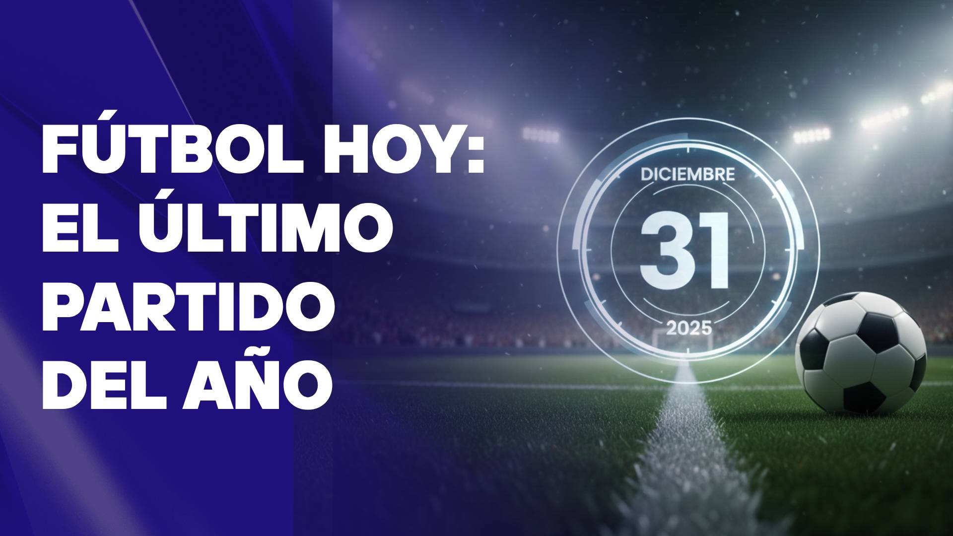 Futbol hoy ultimo partido del año