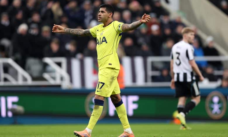 Así fueron los goles del Cuti Romero vs Newcastle (Getty Images)