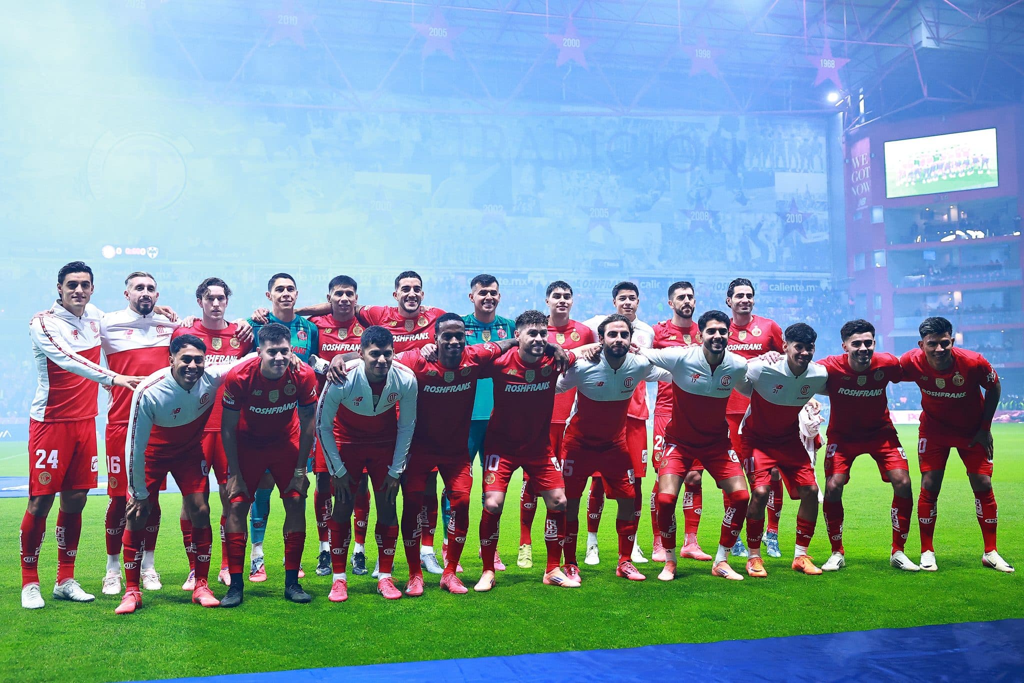 Toluca alineación confirmada