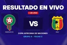 Marruecos vs Mali resultado en vivo
