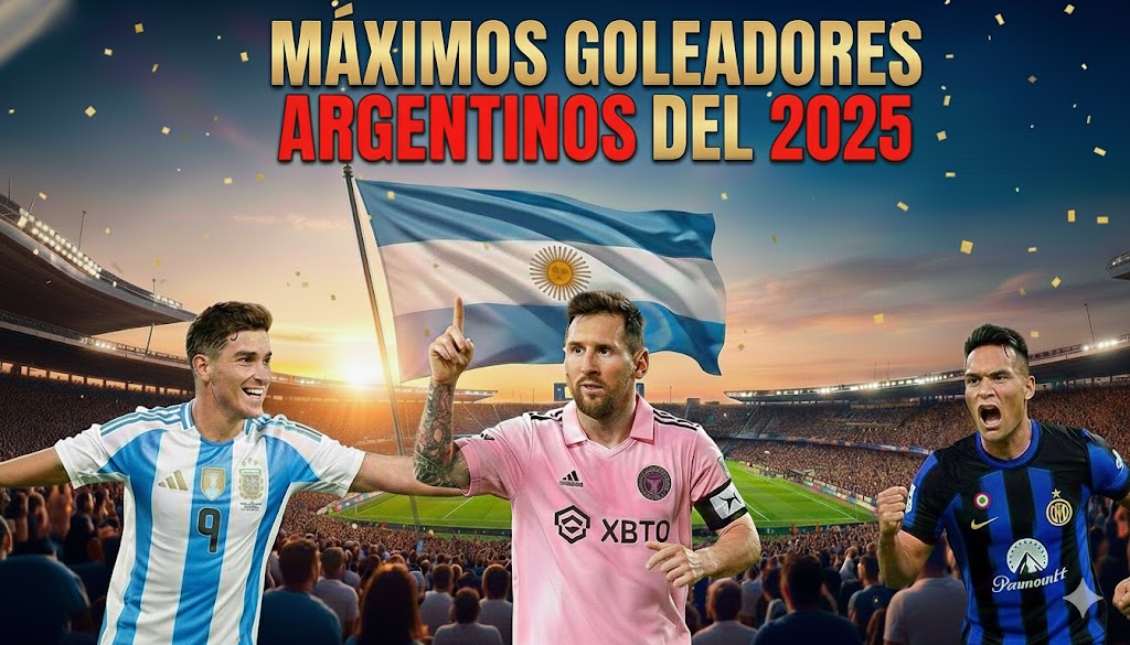Máximos goleadores argentinos 2025