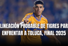 PORTADA_Alineación probable Tigres para enfrentar a Toluca, GF ida, AP 2025