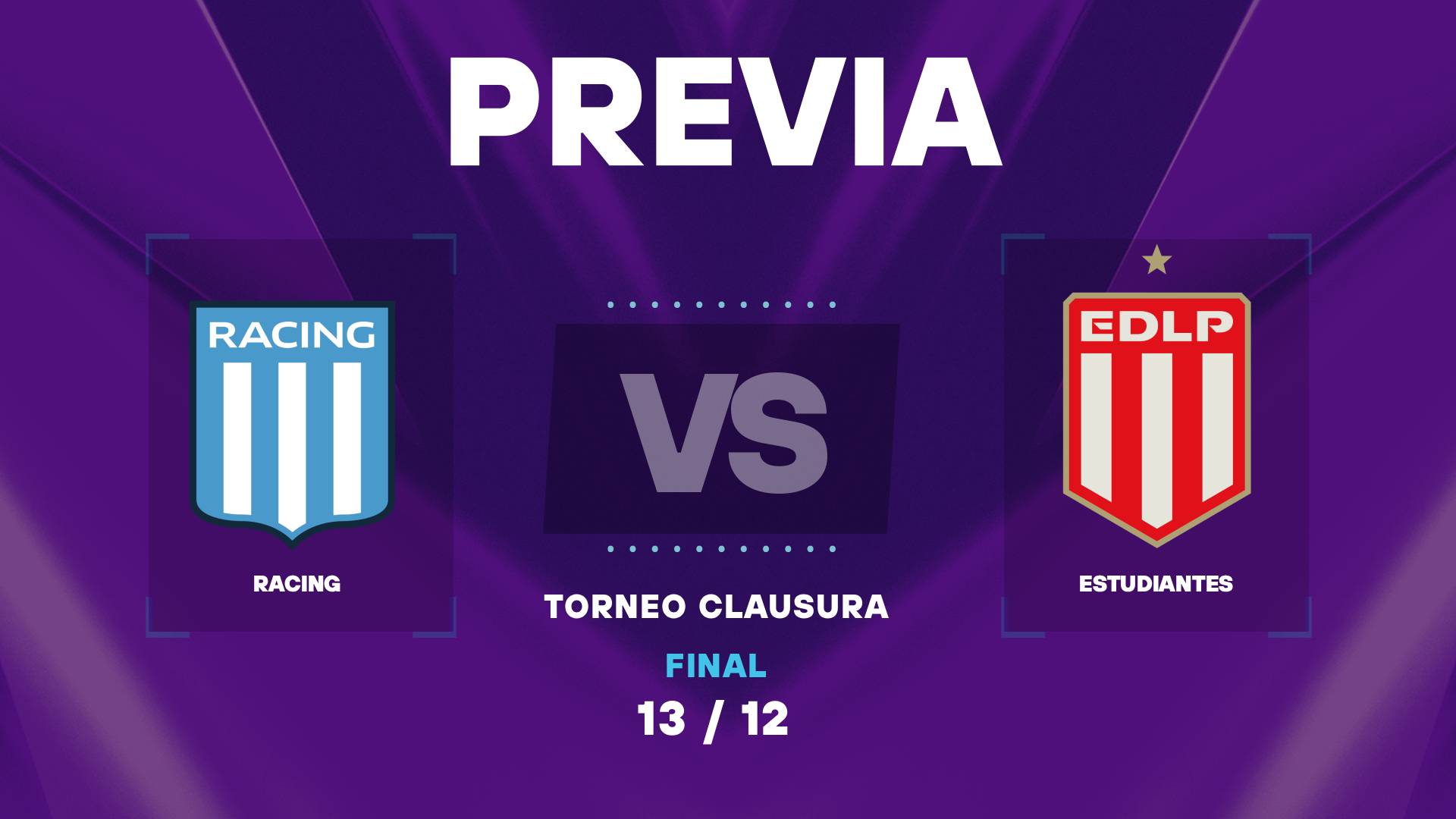 Racing vs Estudiantes: donde ver, posibles formaciones y horarios de la final del Clausura