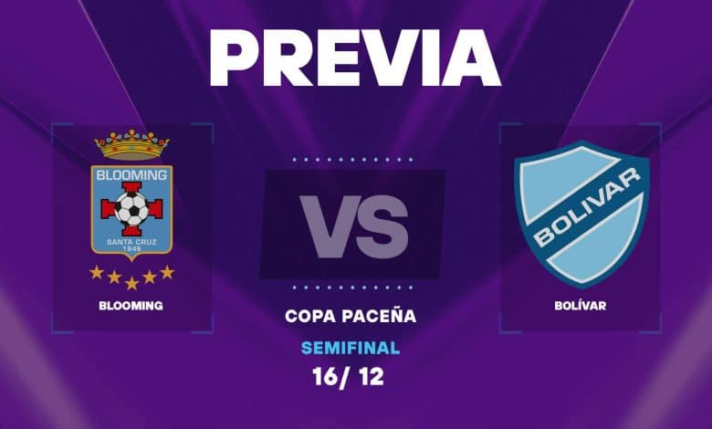 Blooming vs Bolívar: donde ver y posibles formaciones para la semifinal de la Copa Paceña