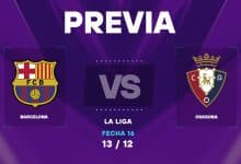 Barcelona vs Osasuna: cuando juegan y donde ver el partido por La Liga