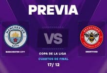 Manchester City vs Brentford: donde ver y posibles formaciones de la Copa de la Liga