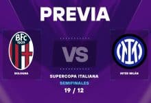 Bologna vs Inter Milán: cuando es y posible formaciones de la Supercopa de Italia