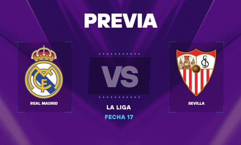 Real Madrid vs Sevilla: donde ver y posibles formaciones del partido por La Liga