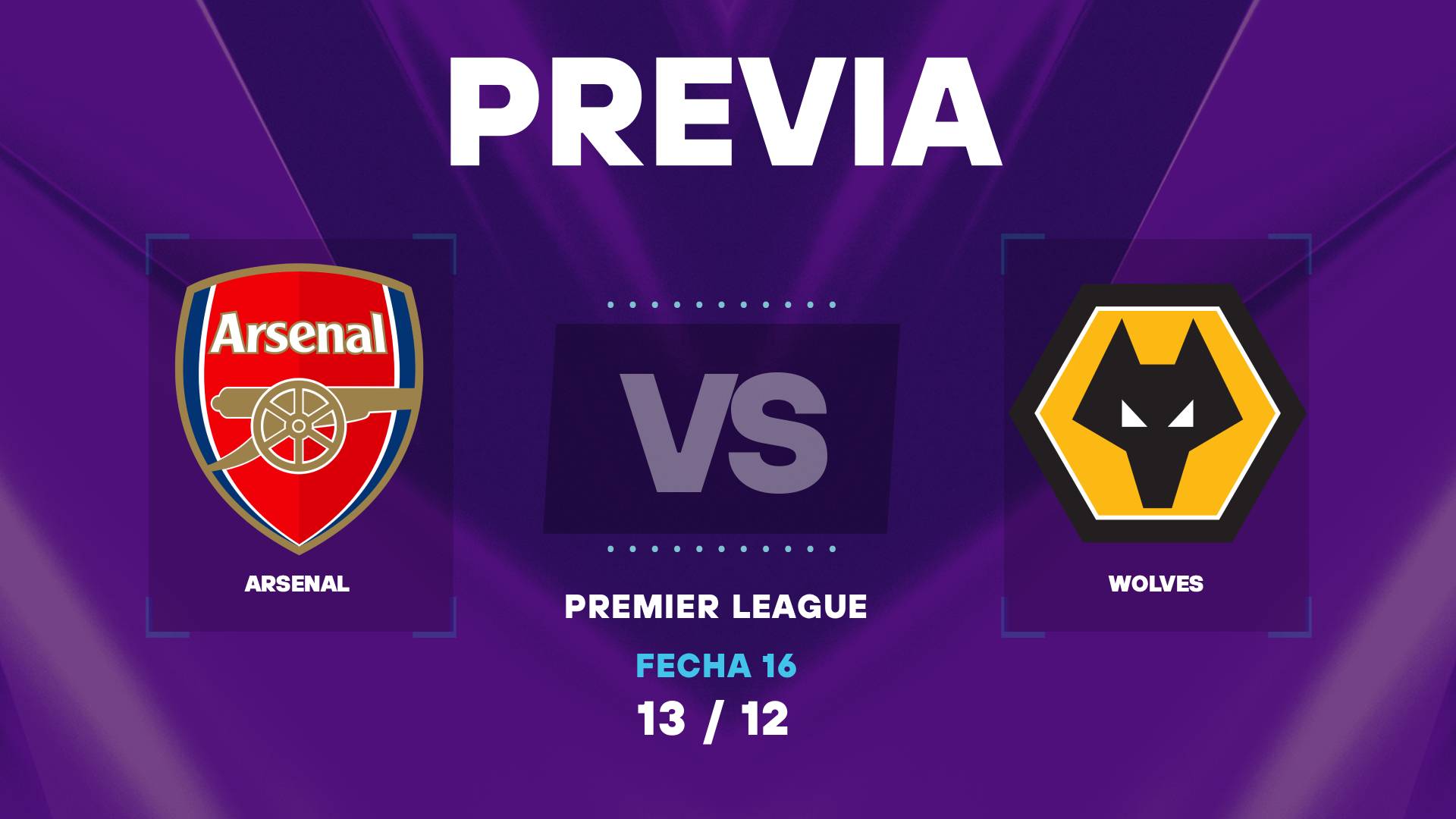 Arsenal vs Wolves: cuando juegan y donde ver el partido por Premier League