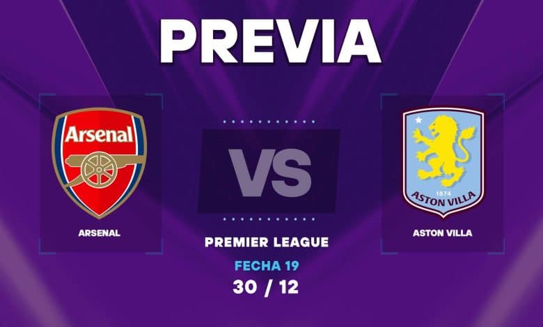 Arsenal vs Aston Villa: cuando juegan y donde ver el partido por Premier League