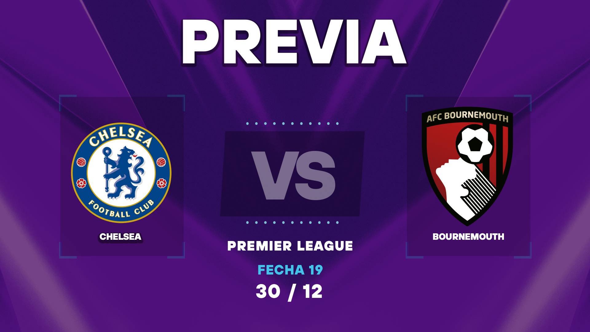 Chelsea vs Bournemouth: cuando juegan y donde ver el partido de Premier League