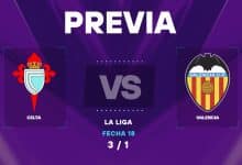 Celta vs Valencia: horarios y posibles formaciones por el duelo en La Liga