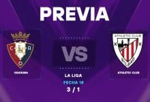 Osasuna vs Athletic: donde ver y horarios para la Jornada 17 de La Liga