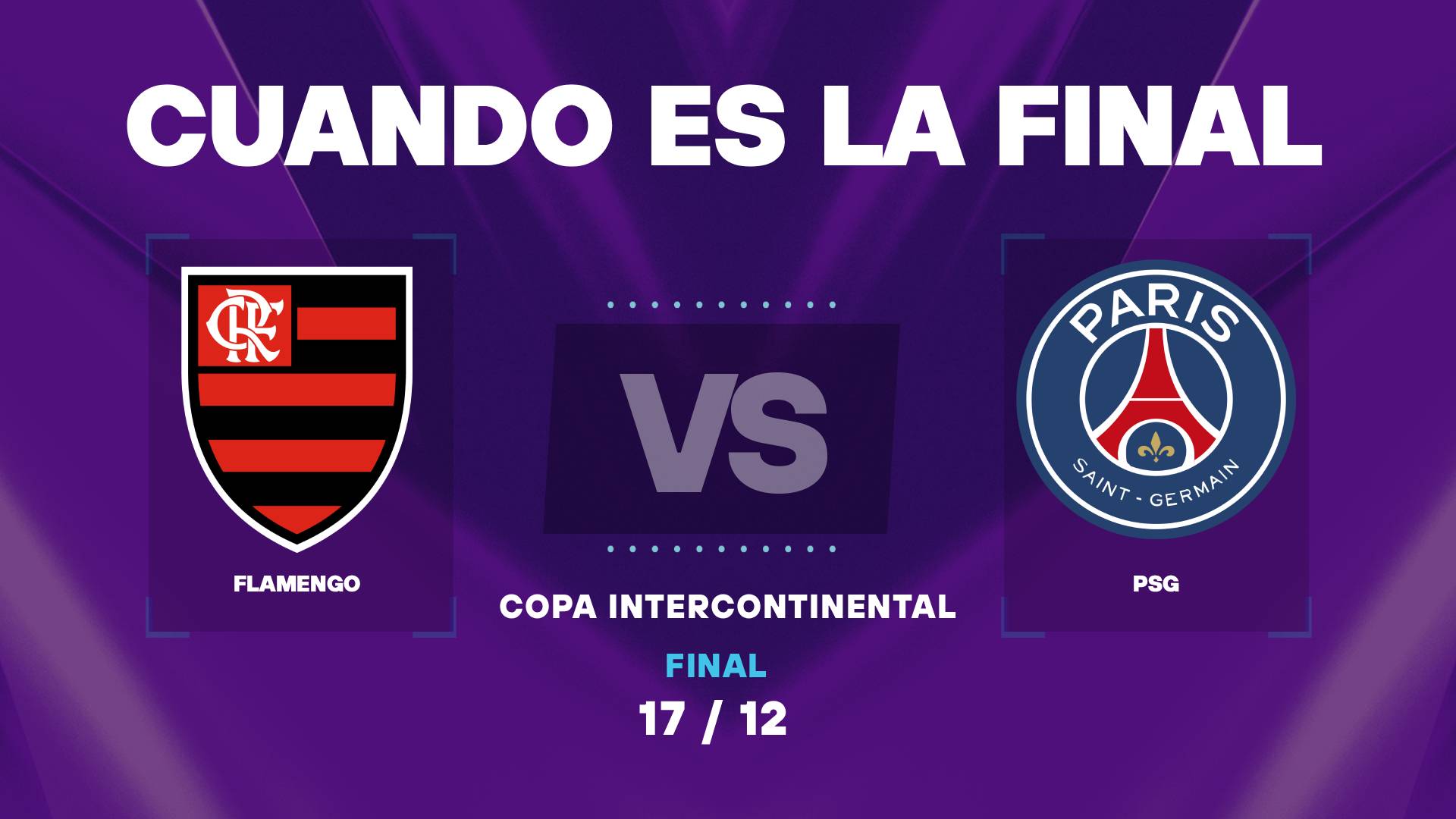 Flamengo vs PSG: Fecha y hora de la final de la Copa Intercontinental