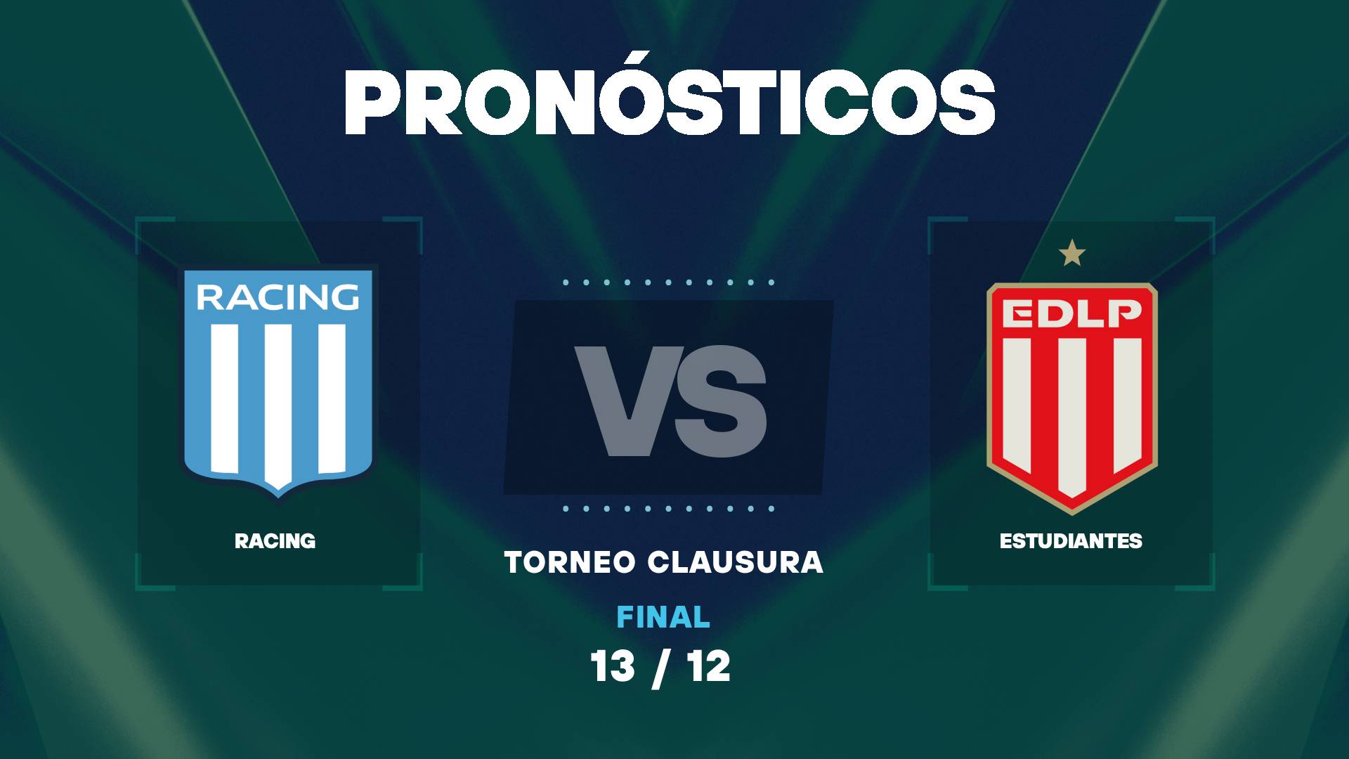 Racing vs Estudiantes: pronósticos de la gran final del Clausura