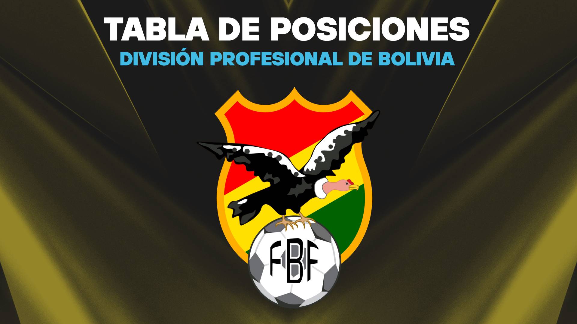 Posiciones División Profesional Bolivia
