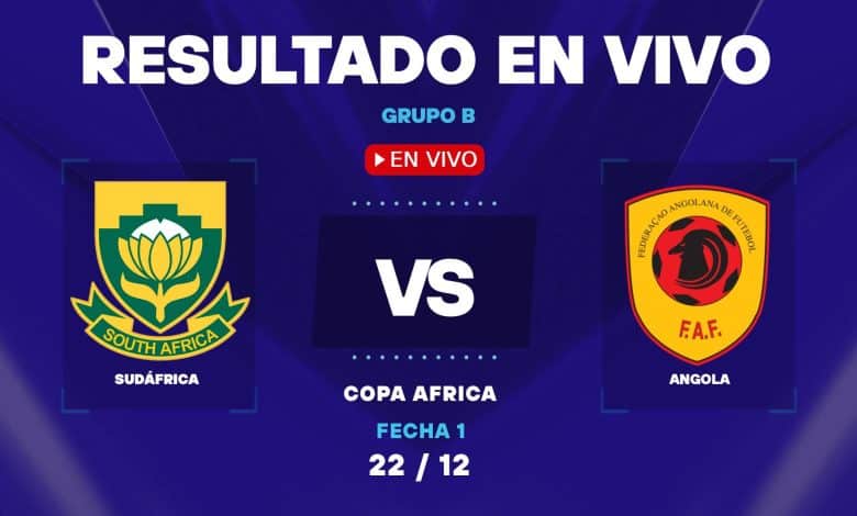 Sudáfrica vs Angola: resultado EN VIVO y estadísticas de la Copa África