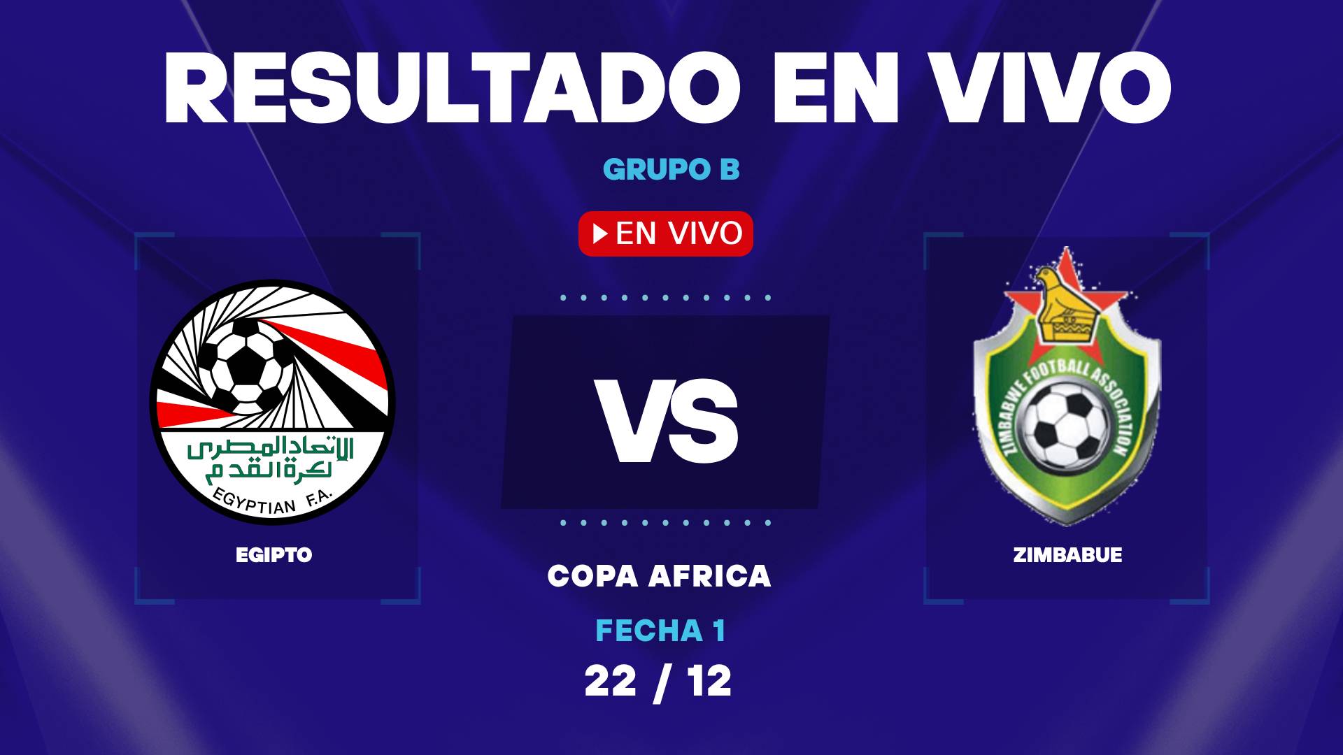 Egipto vs Zimbabue: resultado EN VIVO y estadísticas de la Copa África