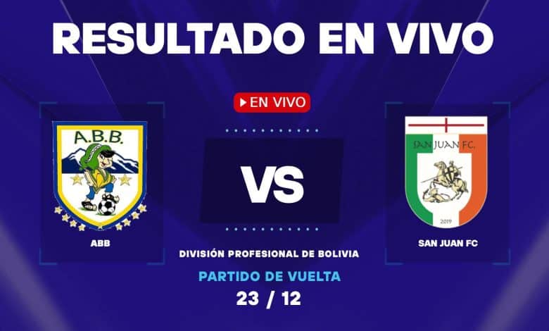 ABB vs San Juan: resultado EN VIVO y estadísticas por el descenso en Bolivia