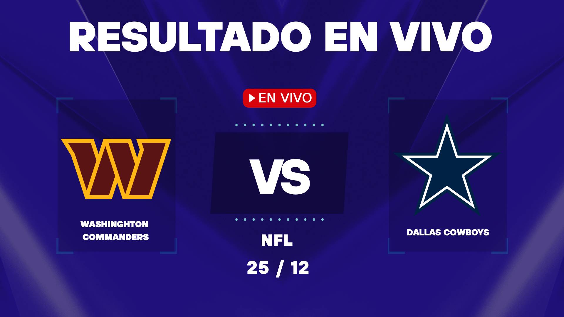 Commanders vs Cowboys: resultado EN VIVO y estadísticas de la NFL