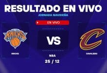 Knicks vs Cavaliers: resultado EN VIVO y estadísticas por el duelo de Navidad en la NBA