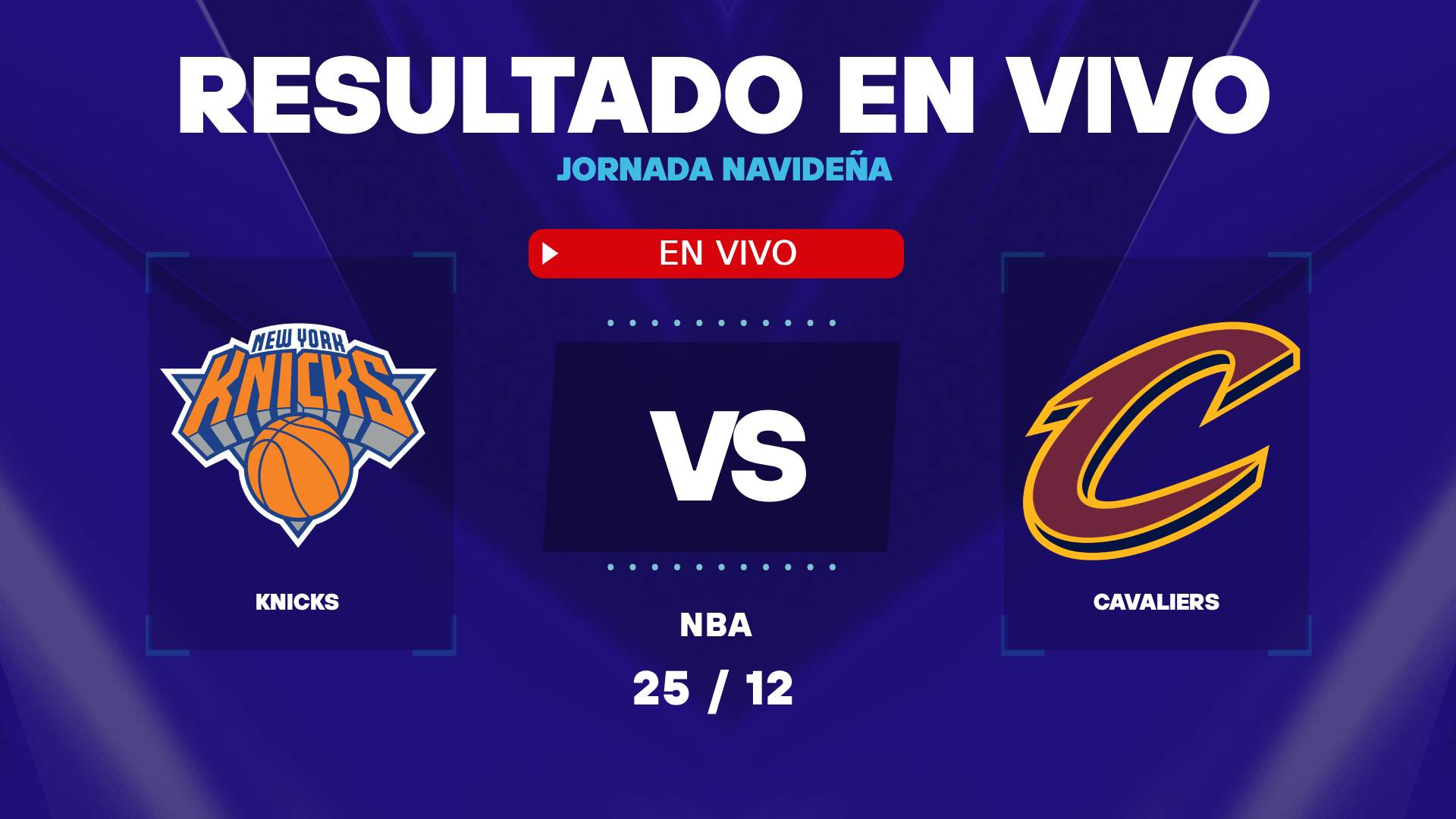 Knicks vs Cavaliers: resultado EN VIVO y estadísticas por el duelo de Navidad en la NBA