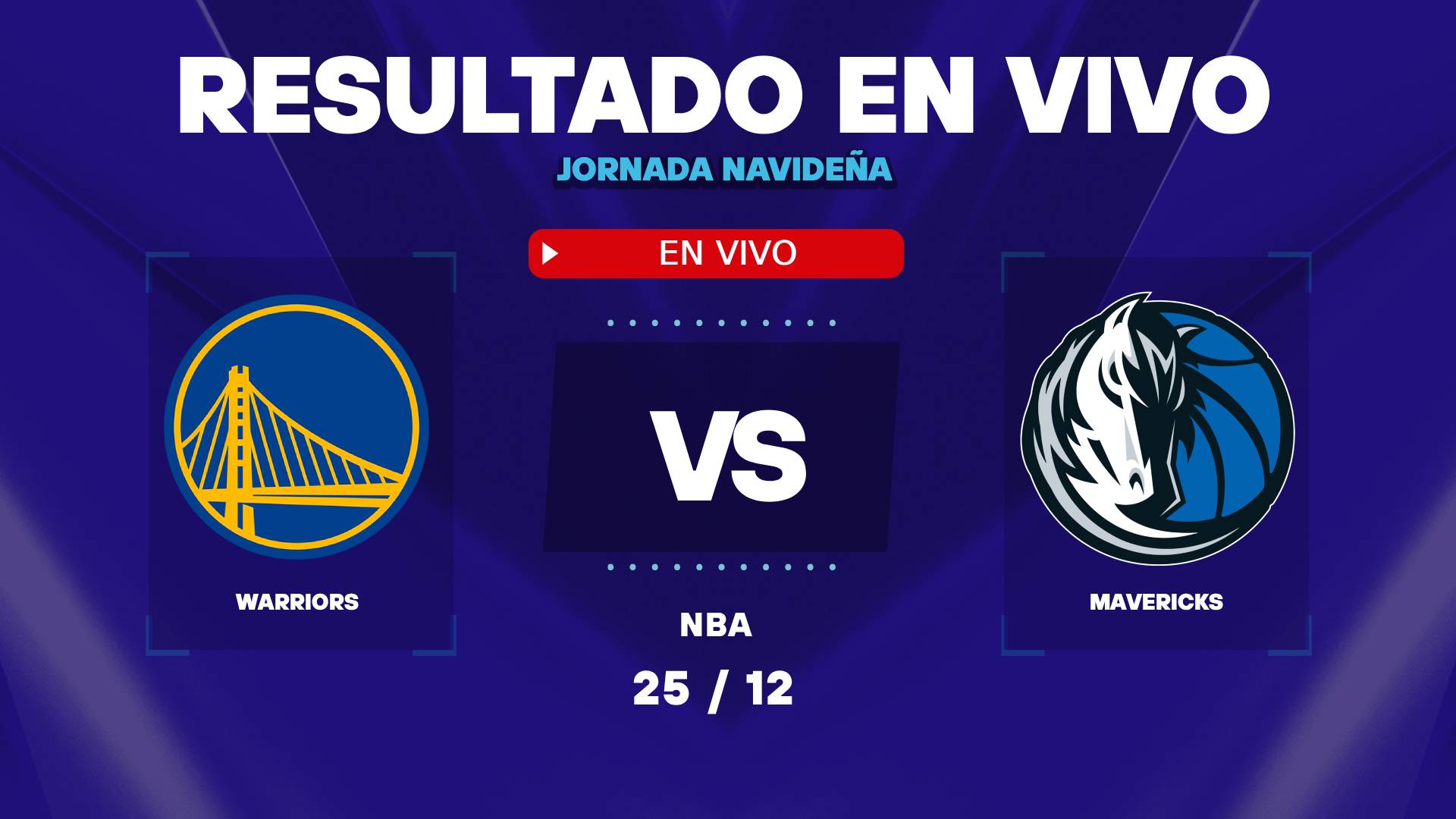 Warriors vs Mavericks: resultado EN VIVO y estadísticas de la NBA en Navidad