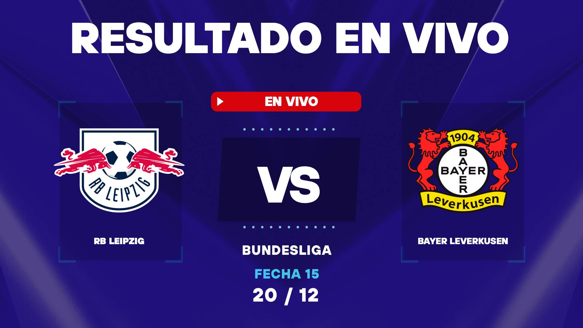 Leipzig vs Leverkusen: resultado EN VIVO y estadísticas del partido