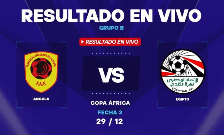 Angola vs Egipto: resultado EN VIVO y estadísticas por la Copa África