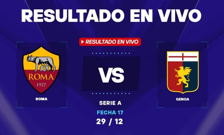 Roma vs Genoa: resultado EN VIVO y estadísticas de la Serie A