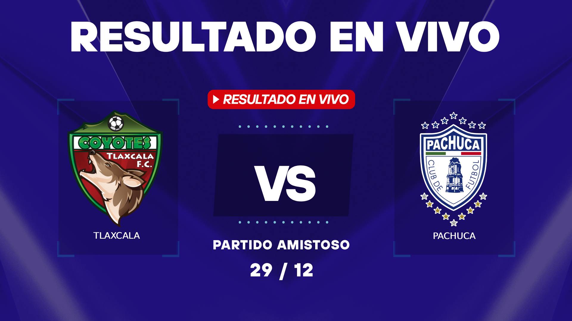Tlaxcala vs Pachuca: resultado EN VIVO y estadísticas del partido amistoso