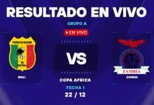 Mali vs Zambia: resultado EN VIVO y estadísticas de la Copa Africana
