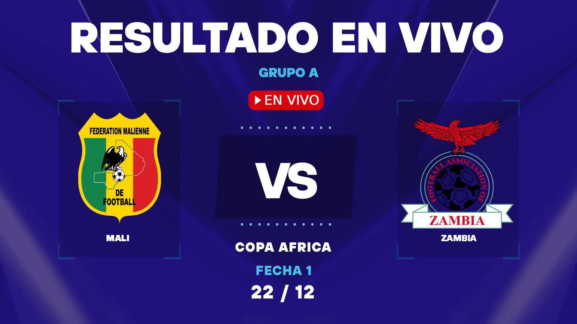 Mali vs Zambia: resultado EN VIVO y estadísticas de la Copa Africana