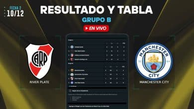 River vs Manchester City resultado y tabla