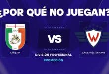 San Juan vs Jorge Wilstermann partido cancelado