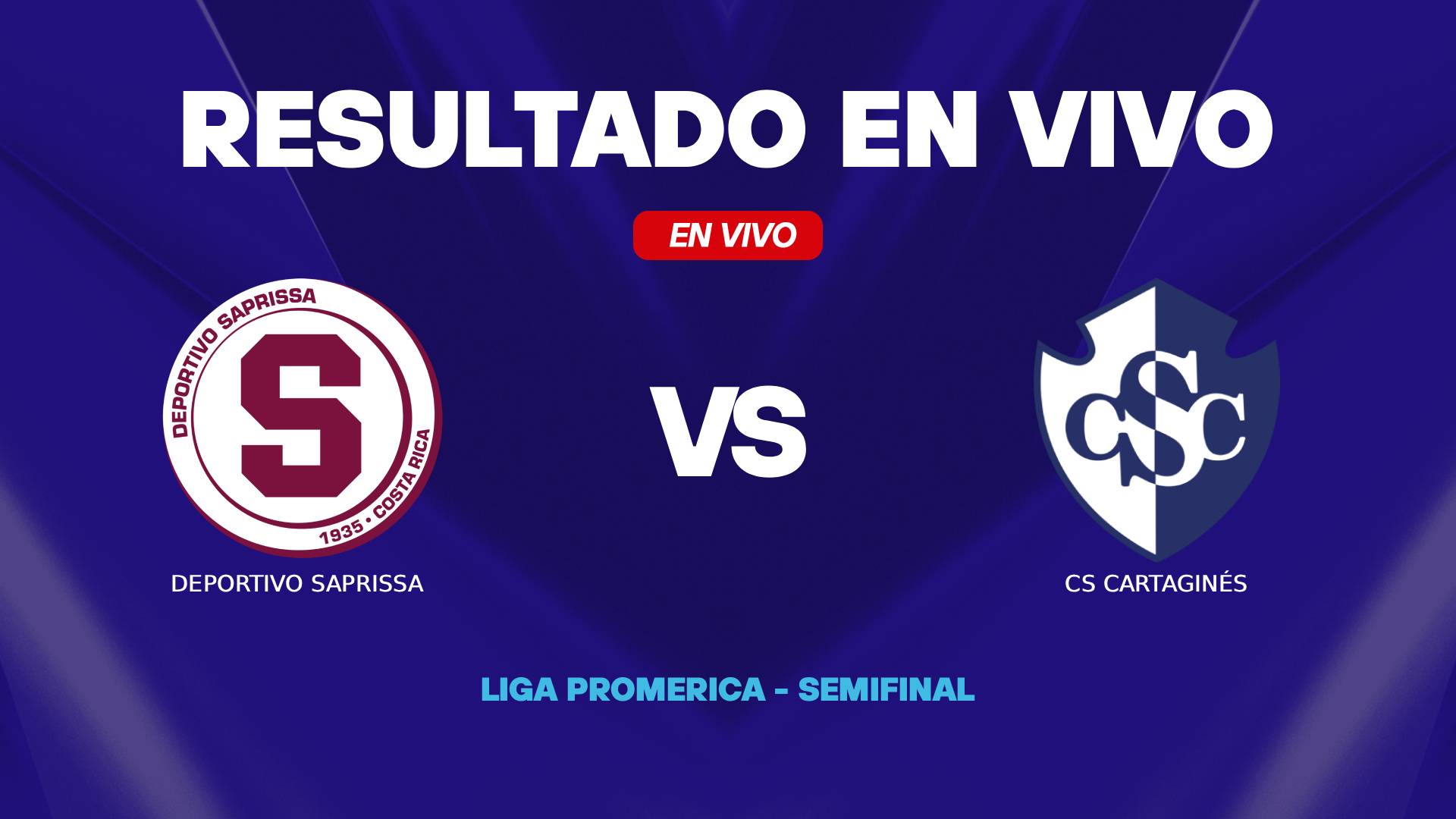 Saprissa vs Cartaginés resultado en vivo