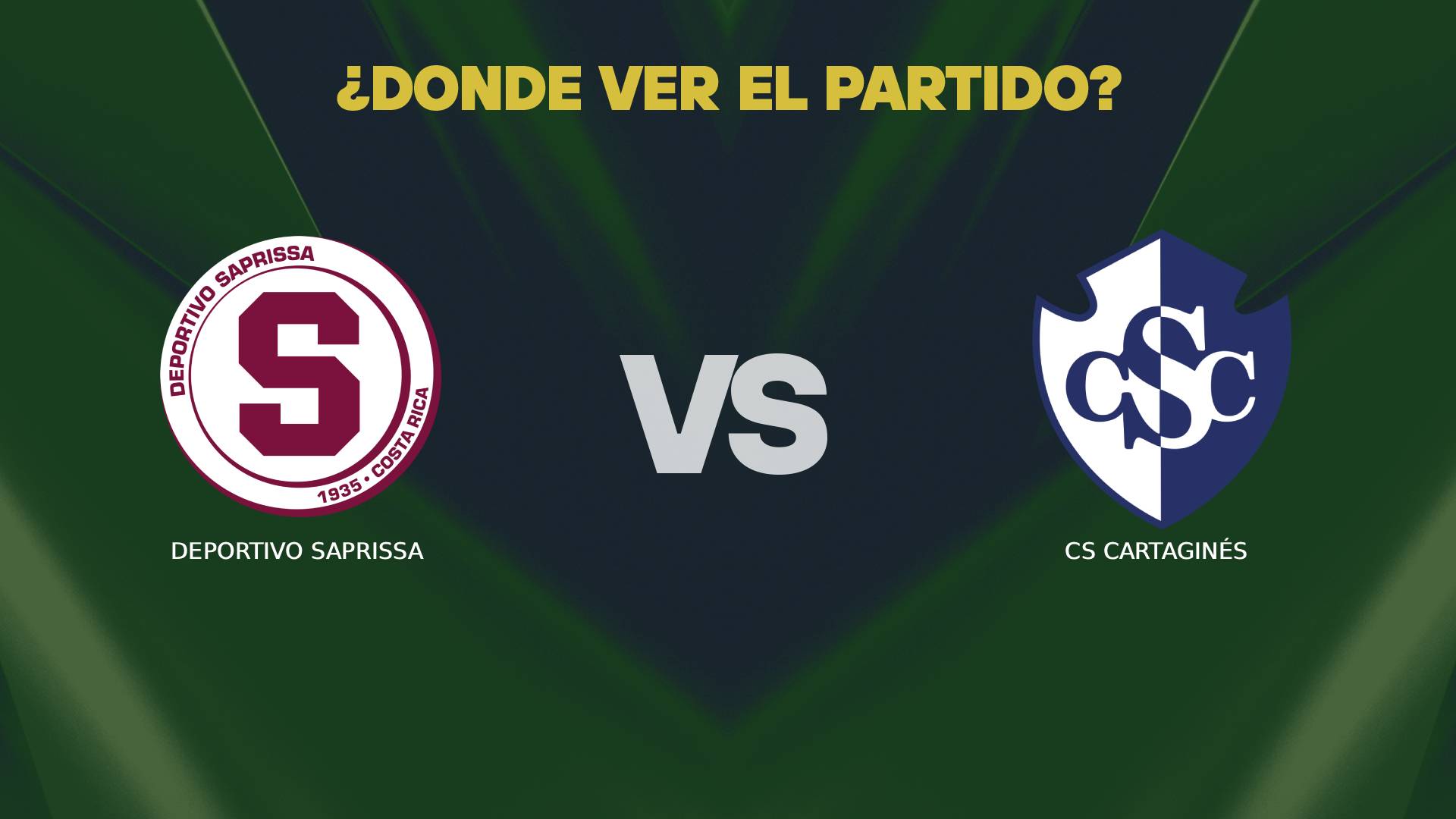 Saprissa vs Cartaginés donde ver en vivo